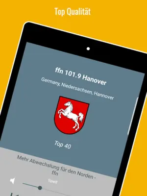 Radio Niedersachsen android App screenshot 1